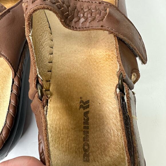 Romika Womens size 11 42 Adjustable Leather Comfort Sandals Open Toe Slingback - Picture 4 of 10